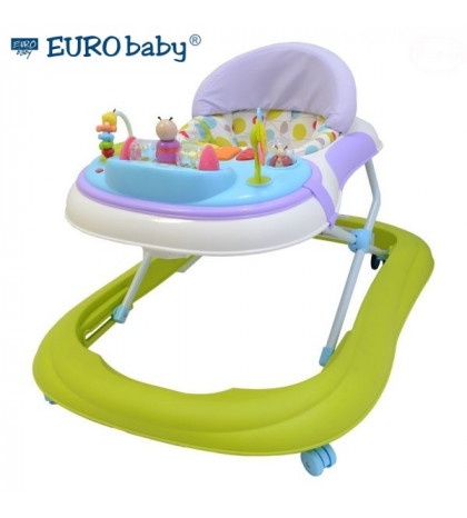 Euro Baby Multifunkčné chodítko - zelené / fialové