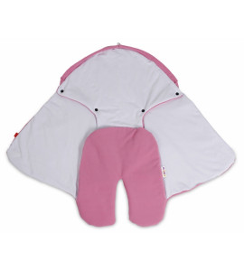 Baby Nellys® Detská zavinovačka, fusak polar / bio bavlna - béžová