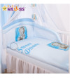 Baby Nellys® Mantinel s obliečkami Sweet Dreams by Teddy - modrý