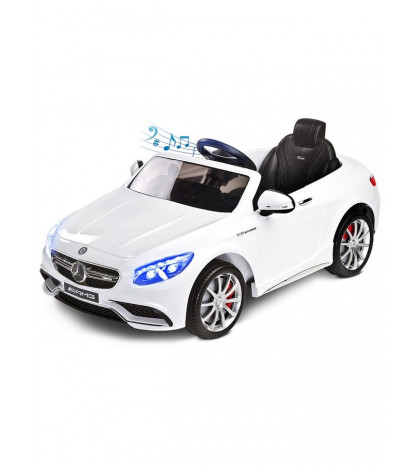 TOYZ Elektrické autíčko Toyz Mercedes-Benz S63 AMG-2 motory biele