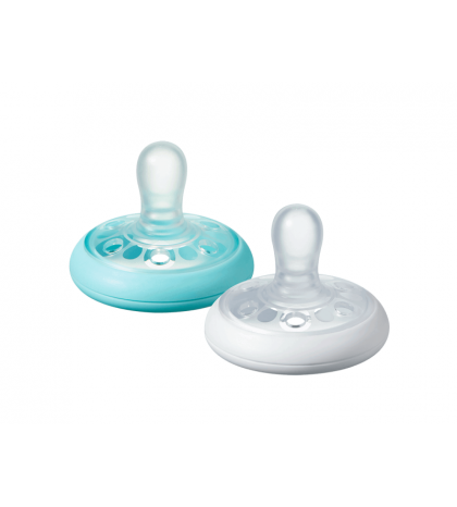 Tommee Tippee Cumlík C2N silikon Natural 2ks 6-18m