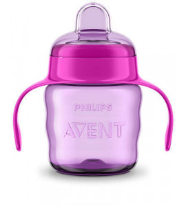 AVENT Hrnček Klasik s držadlami 200ml, 6m+, SCF551/03 ružový