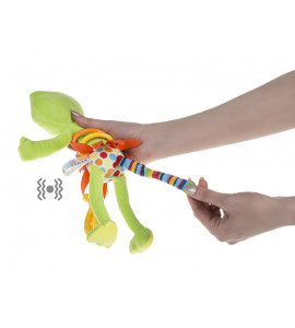 AKUKU Detská plyšová hračka s vibráciou Žabka
