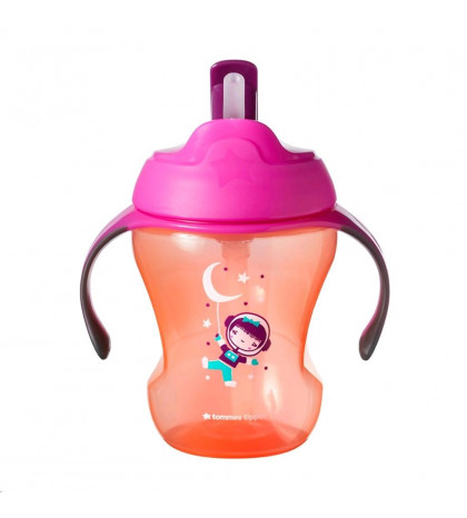 Tommee Tippee Detský hrnček so slamkou 230ml, (6m+) Explora s kosmonautom