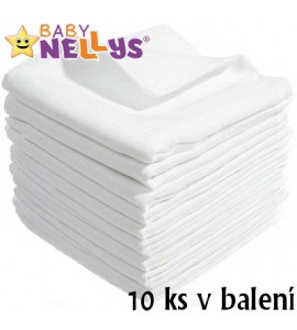 Baby Nellys® Kvalitné bavlnené plienky - TETRA BASIC 60x80cm, 10ks v bal.