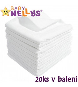 Kvalitné bavlnené plienky Baby Nellys - TETRA LUX 60x80cm, 20ks v bal.