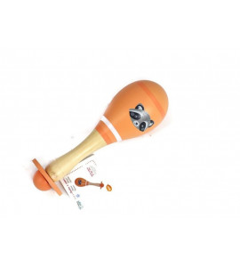 Adam Toys Drevená rumba gule mýval - oranžová