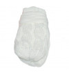 BABY NELLYS Zimné pletené dojčenské rukavičky so vzorom - biele veľ. 12cm