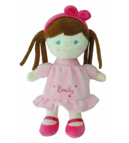 Smily Play, Handrová bábika Emily s hnědými vláskami, 25 cm