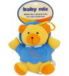 BABY MIX Plyšový medvedík s melódiou modrý