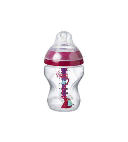 TOMMEE TIPPEE Dojčenská fľaša C2N ANTI-COLIC Girl 260ml 0m+